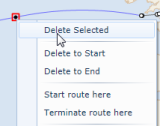 Delete options on the Waypoint Context Menu 