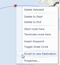 Route Editing - Divert To New Destination