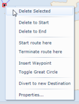 Route Editing - Waypoint Context Menu