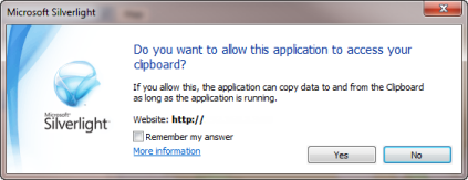 Silverlight Clipboard